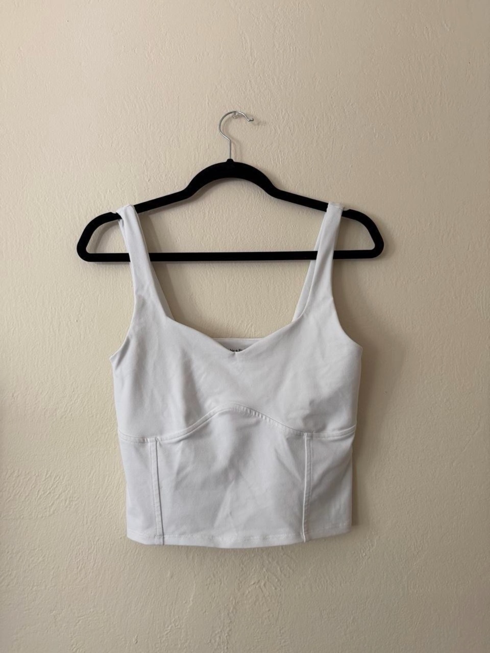 White Women's Cropped Tank Top